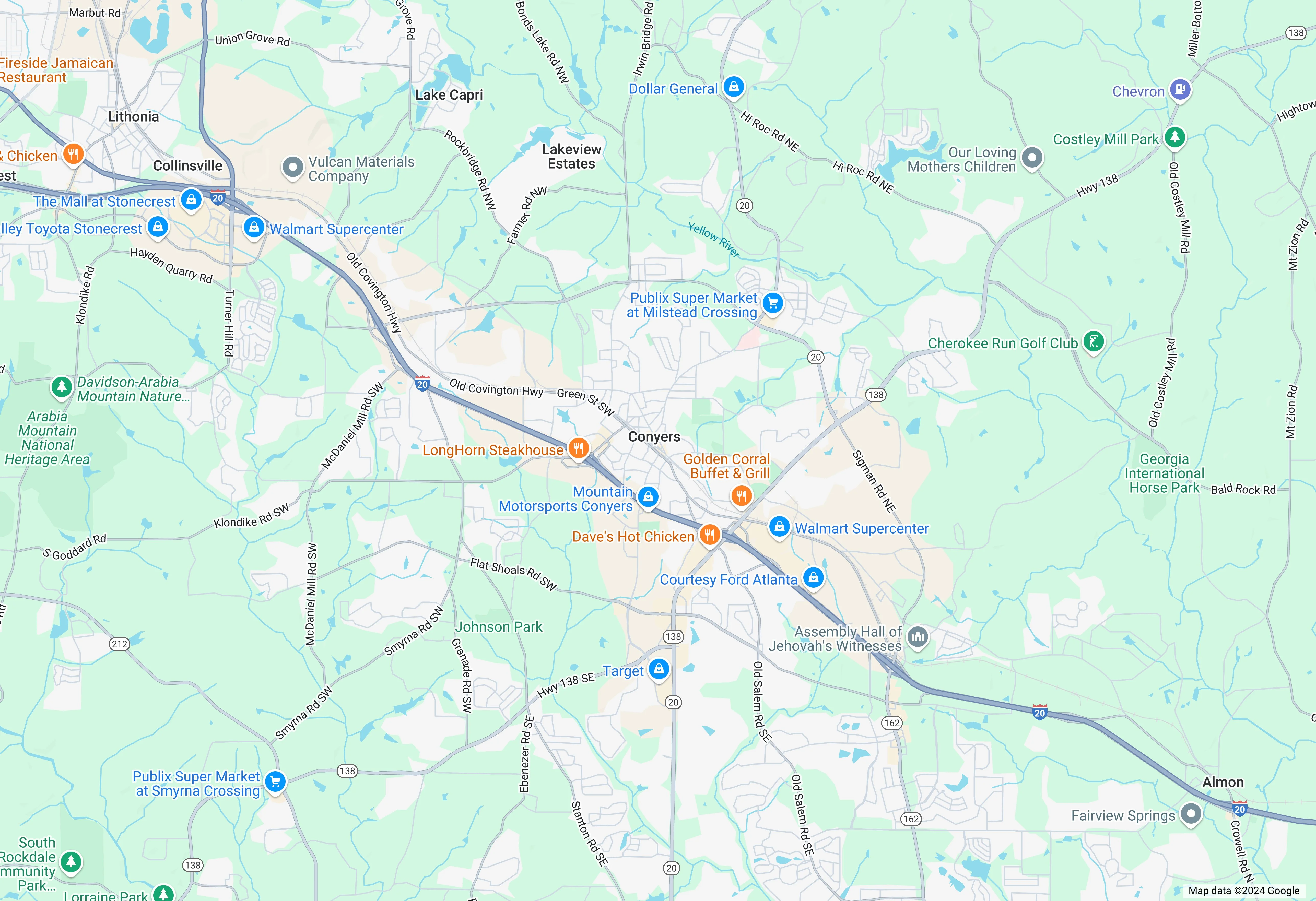 Conyers Map